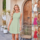 Women's Sleeveless Waist-Cinching Mini Dress