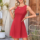 Women's Sleeveless Waist-Cinching Mini Dress