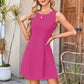 Women's Sleeveless Waist-Cinching Mini Dress