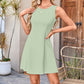 Women's Sleeveless Waist-Cinching Mini Dress