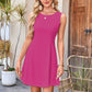 Women's Sleeveless Waist-Cinching Mini Dress