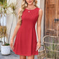 Women's Sleeveless Waist-Cinching Mini Dress