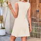 Women's Sleeveless Waist-Cinching Mini Dress