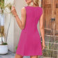 Women's Sleeveless Waist-Cinching Mini Dress