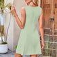 Women's Sleeveless Waist-Cinching Mini Dress