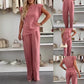 Lightweight Sleeveless Top & Wide-Leg Pants Set