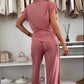 Lightweight Sleeveless Top & Wide-Leg Pants Set