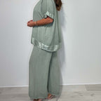 💖LAST DAY SALE 50% OFF💖Casual V-Neck 2-Piece Set