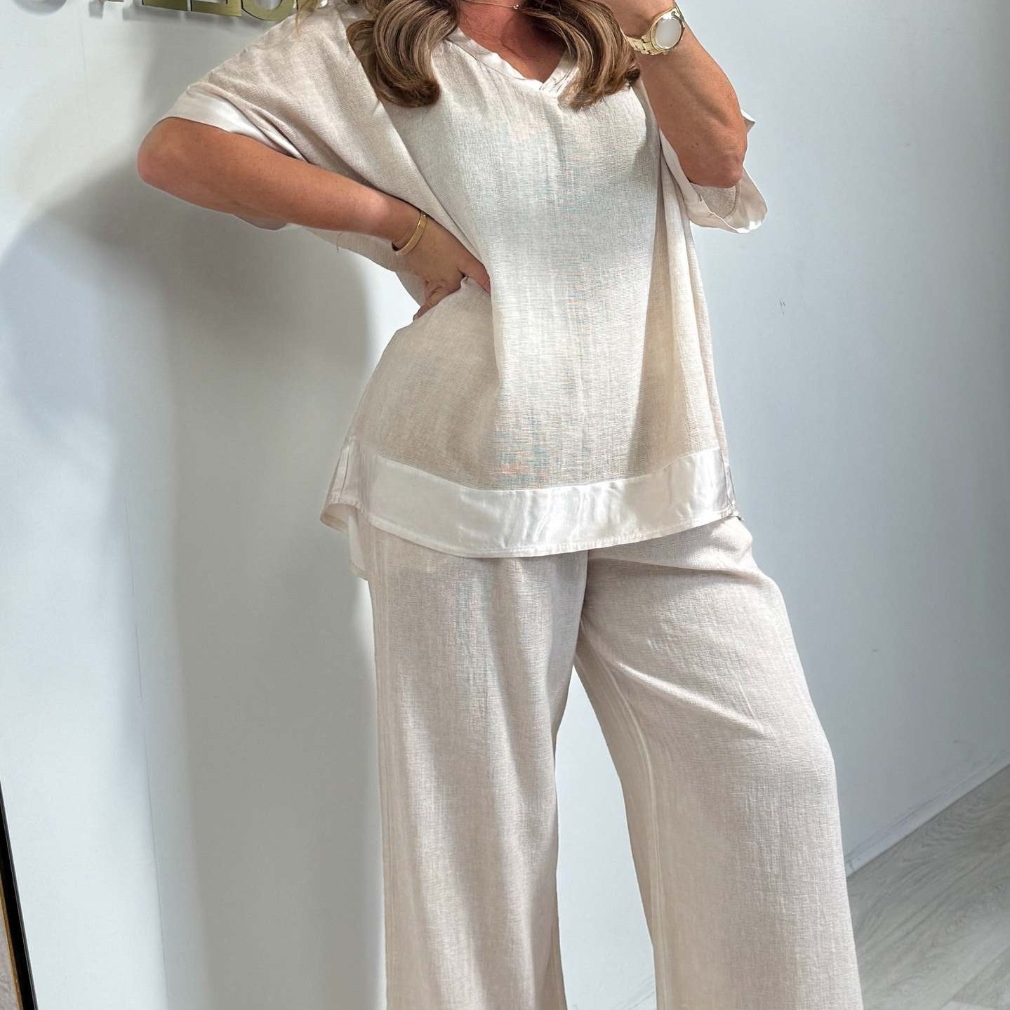 💖LAST DAY SALE 50% OFF💖Casual V-Neck 2-Piece Set