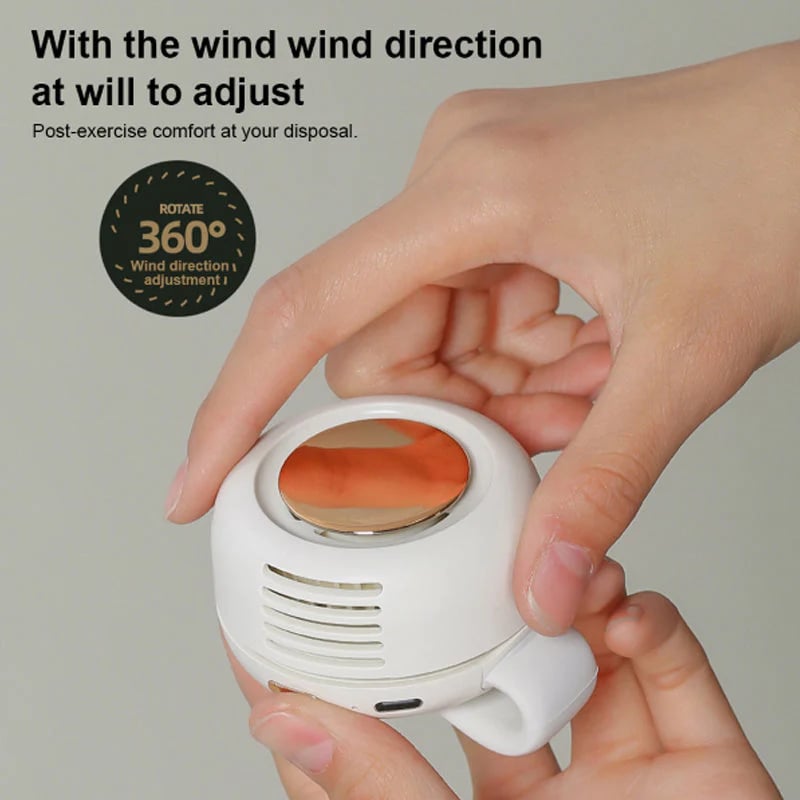 🎁Summer Big Sale-50% OFF⏳Small Whirlwind Clip Waist Neck Fan💧