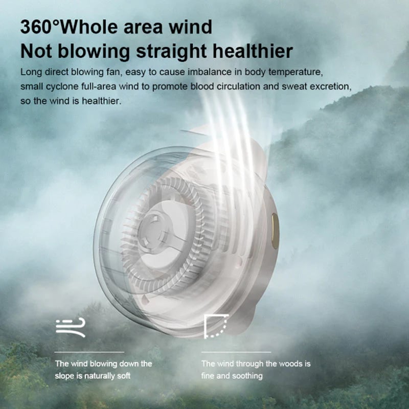 🎁Summer Big Sale-50% OFF⏳Small Whirlwind Clip Waist Neck Fan💧