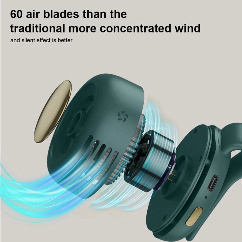 🎁Summer Big Sale-50% OFF⏳Small Whirlwind Clip Waist Neck Fan💧
