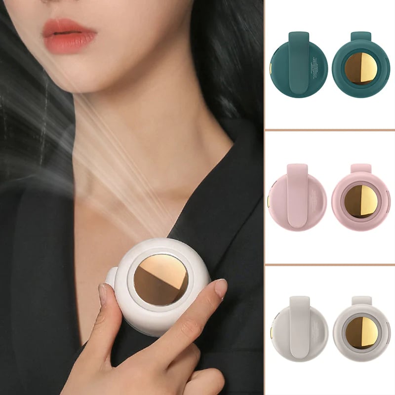 🎁Summer Big Sale-50% OFF⏳Small Whirlwind Clip Waist Neck Fan💧
