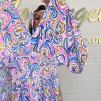 💖LAST DAY SALE 50% OFF💖Women's V-Neck Printed Short-Sleeve Jumpsuits