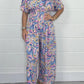 💖LAST DAY SALE 50% OFF💖Women's V-Neck Printed Short-Sleeve Jumpsuits
