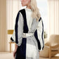 V-Neck Printed Long Sleeve Dress