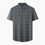 🔥50% OFF! Men's Classic Plaid Short Sleeve Shirt → Timeless Comfort & Easy Care