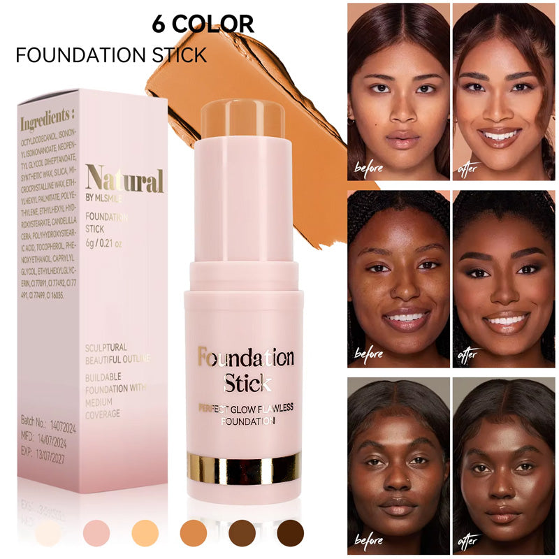 💗LAST DAY - BUY 1 GET 1 FREE⏰Long-Lasting Natural Lightweight Matte Foundation Stick