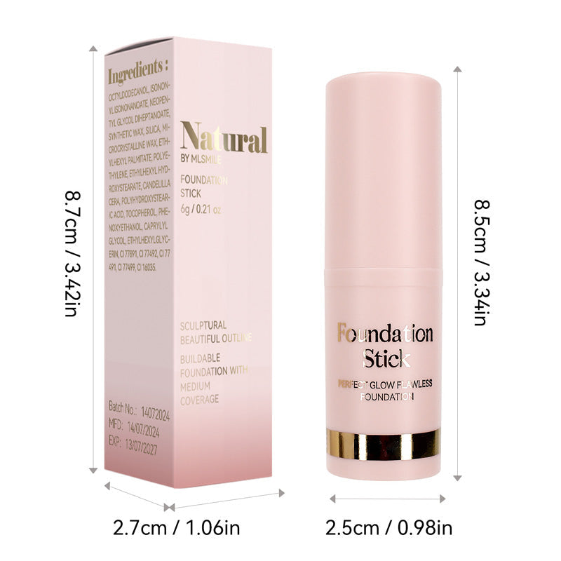 💗LAST DAY - BUY 1 GET 1 FREE⏰Long-Lasting Natural Lightweight Matte Foundation Stick