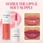 💗LAST DAY - BUY 1 GET 1 FREE💗-Hydrate Lipgloss Lipstick (Glossy Lip Stain, Tinting & Long Lasting, Moisturizing Lip Care )