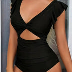 🎁LAST DAY SALE - 49% OFF👗Sexy ruffled one-piece swimsuit