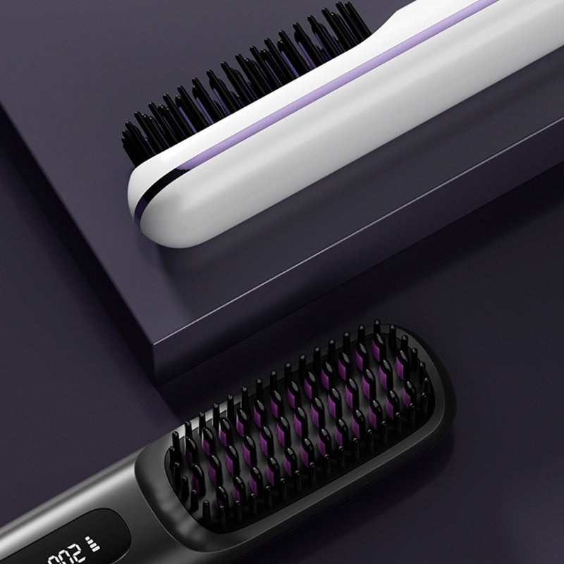 🔥⚡Summer Hot Sale 50% Off💁‍♀️Wireless Ceramic Heating Hair Straightening Comb