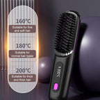 🔥⚡Summer Hot Sale 50% Off💁‍♀️Wireless Ceramic Heating Hair Straightening Comb