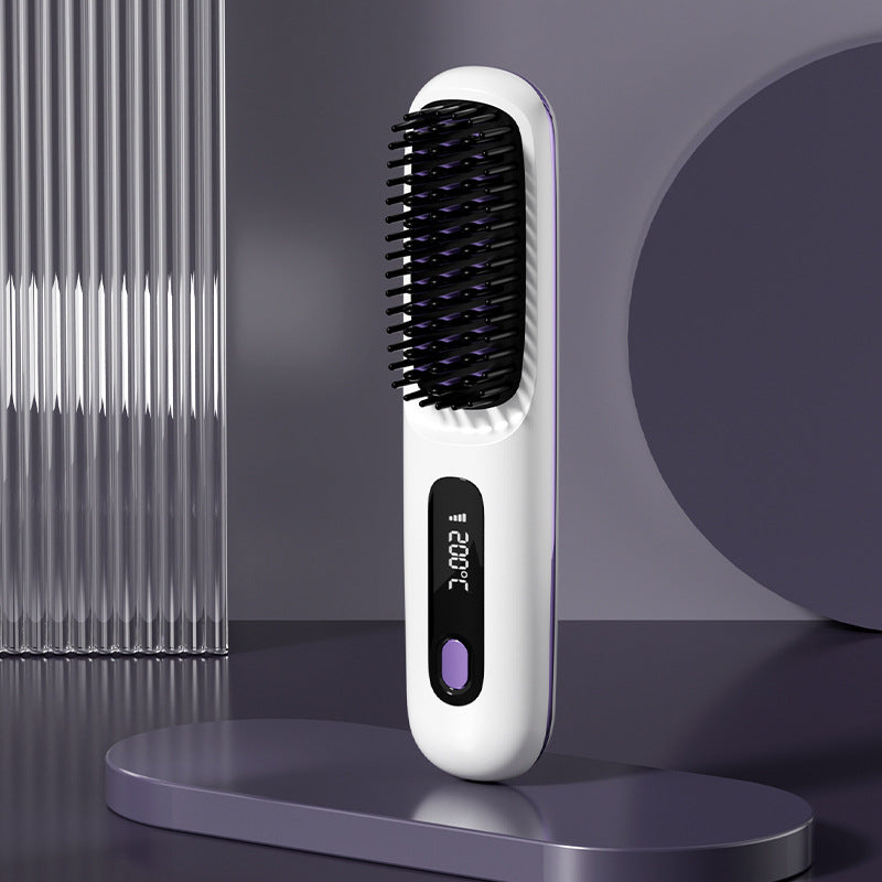 🔥⚡Summer Hot Sale 50% Off💁‍♀️Wireless Ceramic Heating Hair Straightening Comb