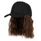 2-in-1 Curly Hair Baseball Cap Wig