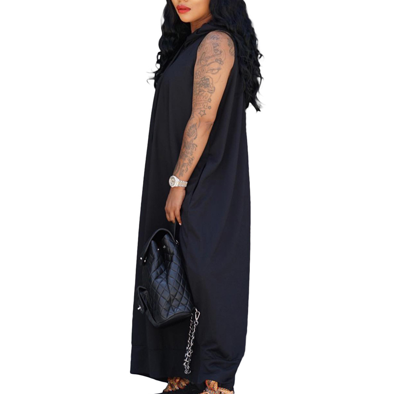 💗LAST DAY PROMOTION - 50%OFF💗Fashion Pullover Sleeveless Hooded Dress