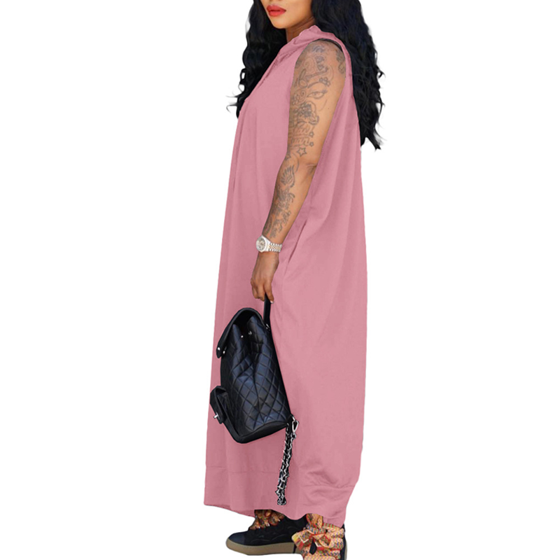 💗LAST DAY PROMOTION - 50%OFF💗Fashion Pullover Sleeveless Hooded Dress