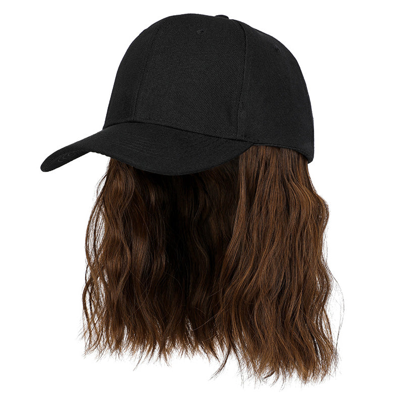💗LAST DAY - 2-in-1 Curly Hair Baseball Cap Wig