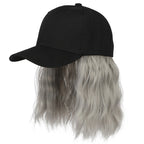 💗LAST DAY - 2-in-1 Curly Hair Baseball Cap Wig