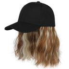 💗LAST DAY - 2-in-1 Curly Hair Baseball Cap Wig