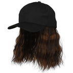 💗LAST DAY - 2-in-1 Curly Hair Baseball Cap Wig