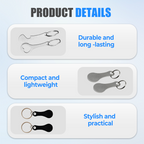 🔑2 Pieces Stainless Steel Shopping Trolley Token Keyrings