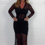 💥Last Day 50% OFF💥Women's Sexy V-Neck Lace Dress