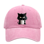 Cute Black Cat Vintage Baseball Cap