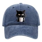 Cute Black Cat Vintage Baseball Cap