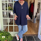 💜 LAST DAY PROMOTION - 74%OFF 💜 Women's Buttoned V-Neck Short Sleeve Top