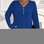 💜 LAST DAY PROMOTION - 74%OFF 💜 Women's Buttoned V-Neck Short Sleeve Top