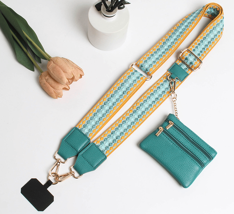 ❣️HOT SALE-59% OFF📱Crossbody Phone Strap with Zippered Pouch