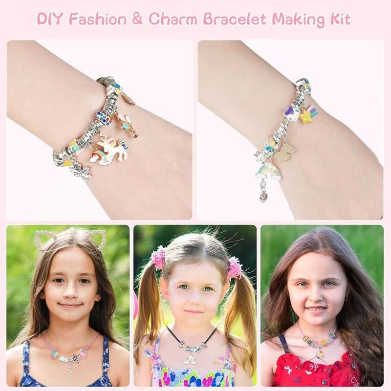 🎁Best Christmas Gift For Girls 50% OFF💖🔥Girls Charm Bracelet Making Kit✨
