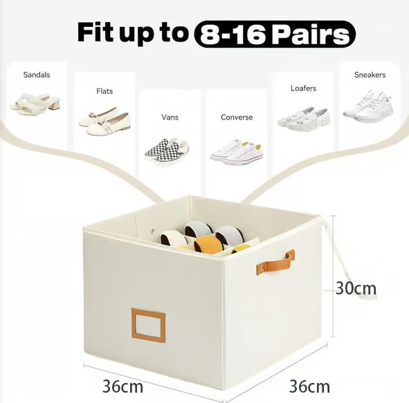 💗LAST DAY - BUY 1 GET 1 FREE💗Fabric shoe organizer, storage box