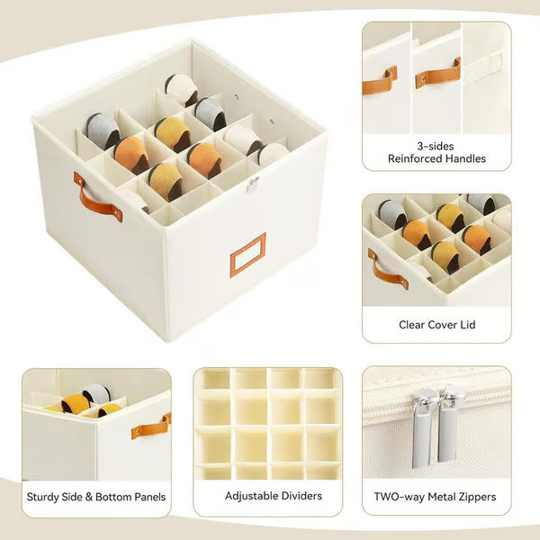 💗LAST DAY - BUY 1 GET 1 FREE💗Fabric shoe organizer, storage box