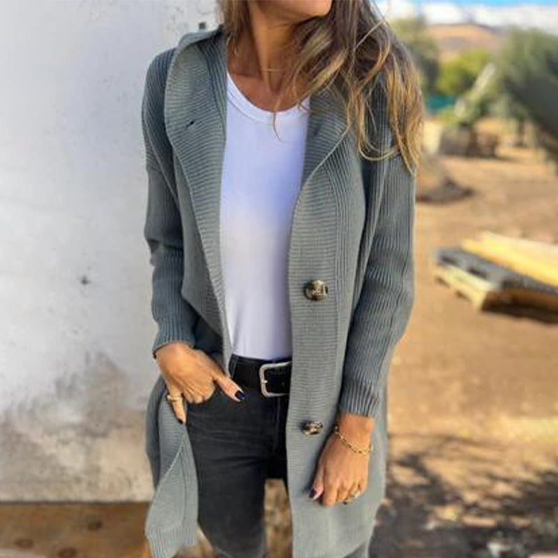 🍂Autumn Special Offer 57% OFF💓Women's Button-Down Hooded Cardigan