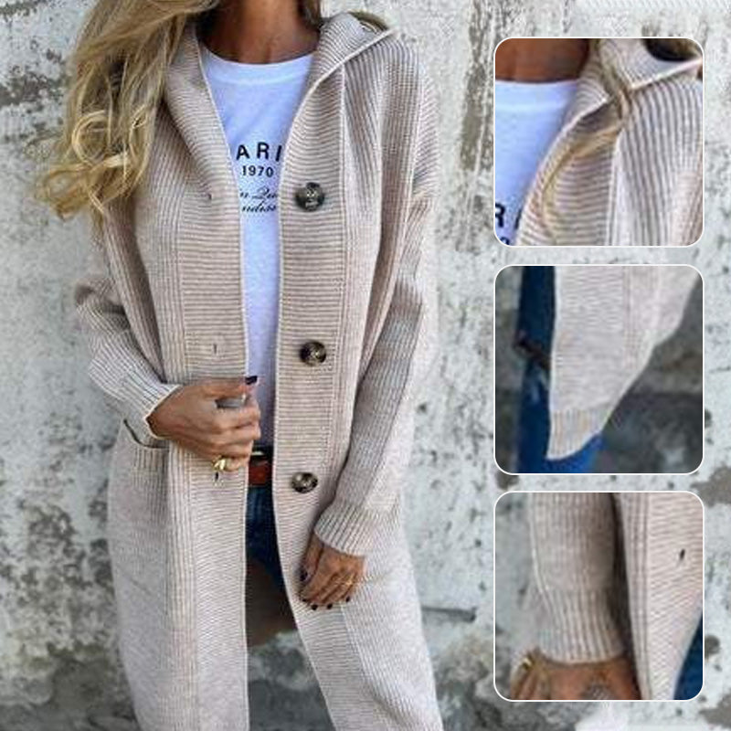 🍂Autumn Special Offer 57% OFF💓Women's Button-Down Hooded Cardigan
