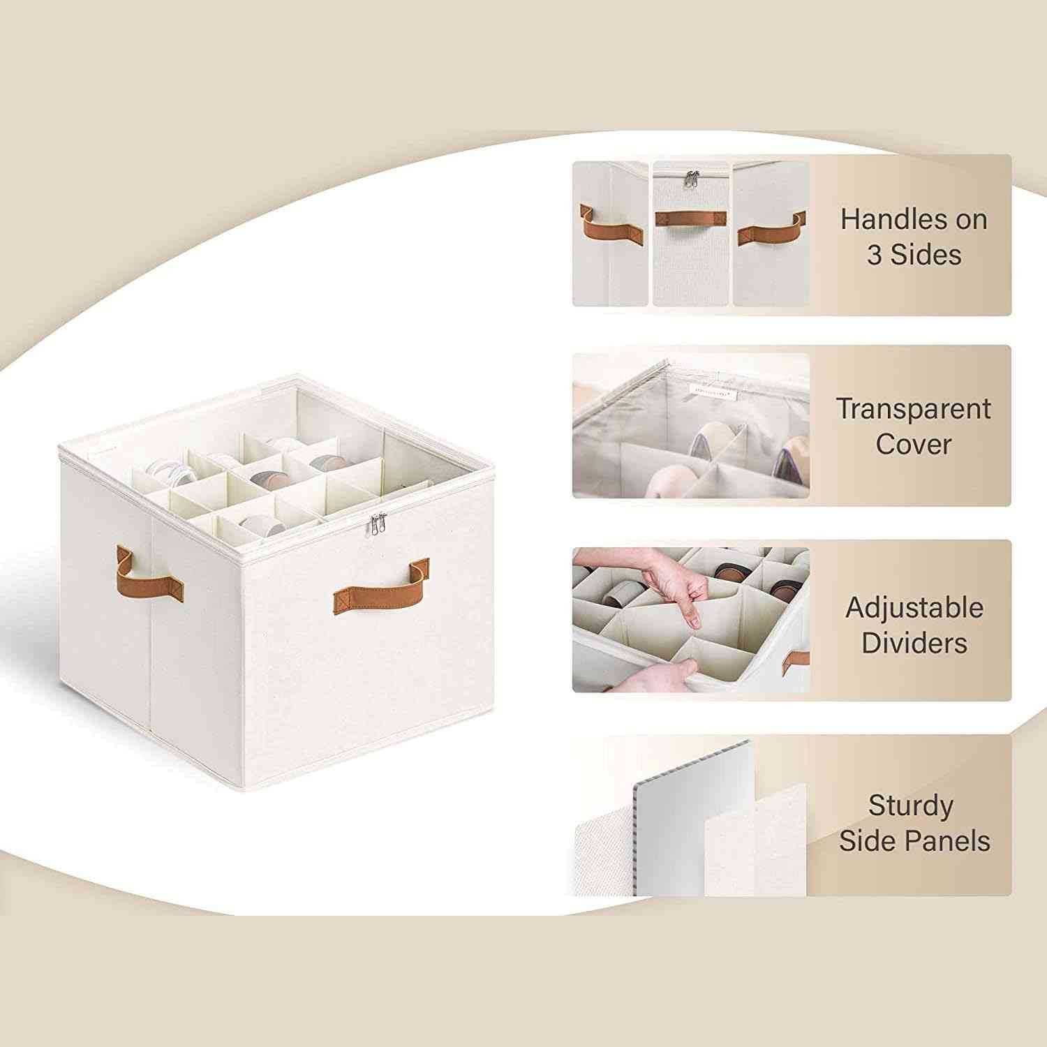 👟 Transparent, foldable PVC shoe box, waterproof shoe organiser for the office