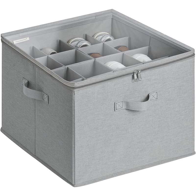 👟 Transparent, foldable PVC shoe box, waterproof shoe organiser for the office
