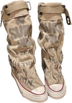 💗LAST DAY PROMOTION -66%OFF💗Women's Retro Flat Slouch Mid-Calf Canvas Boots
